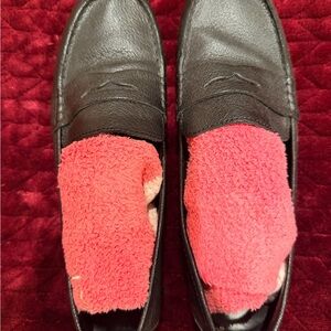 Born Black Leather Loafers